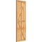 Ekena Millwork Framed Board-n-Batten Shutters w/Z-Bar, Rough Sawn Western Red Cedar, 21 1/2W x 65H, PR RBF06Z21X065RWR - alternate 5